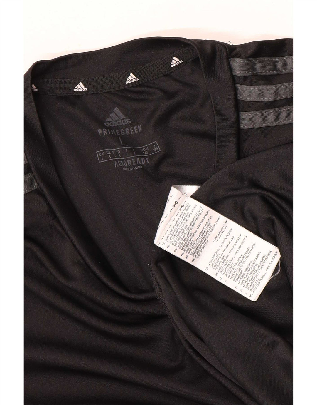 Adidas Mens Aeroready T-Shirt Top Large Black Polyester