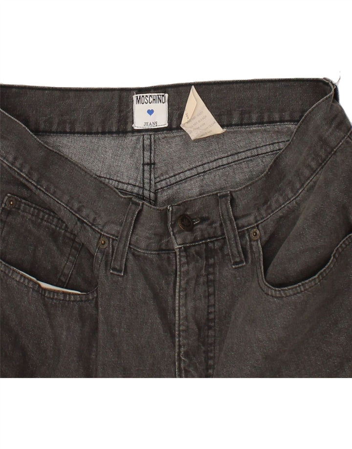 MOSCHINO Womens Tapered Jeans W32 L27  Grey Vintage Moschino and Second-Hand Moschino from Messina Hembry 
