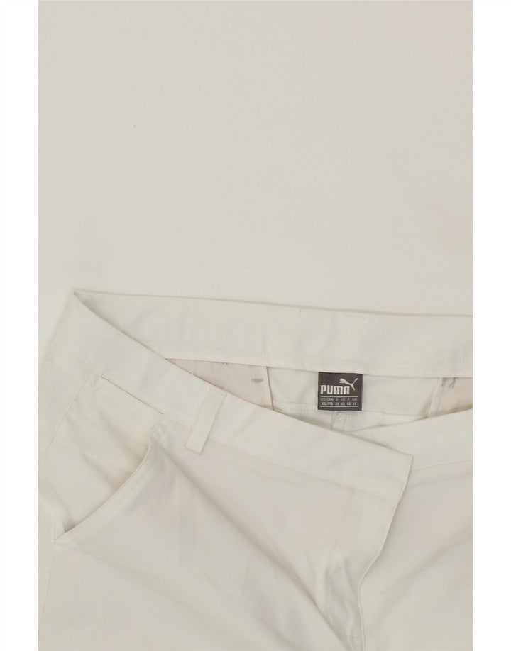PUMA Womens Chino Shorts UK 18 XL W38 White Polyester Vintage Puma and Second-Hand Puma from Messina Hembry 
