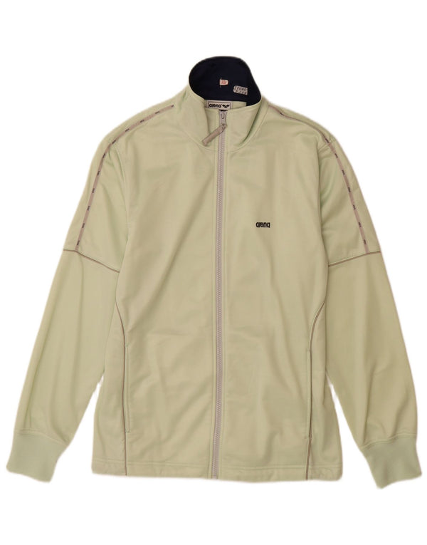 ARENA Womens Tracksuit Top Jacket UK 12 Medium Green Polyester