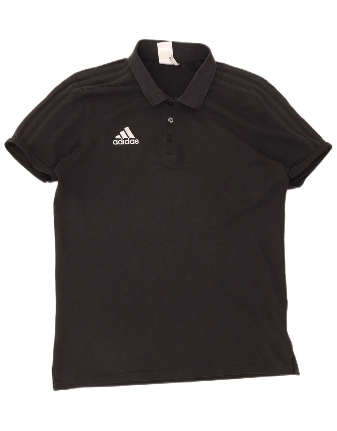 ADIDAS Mens Climalite Polo Shirt Large Black Cotton