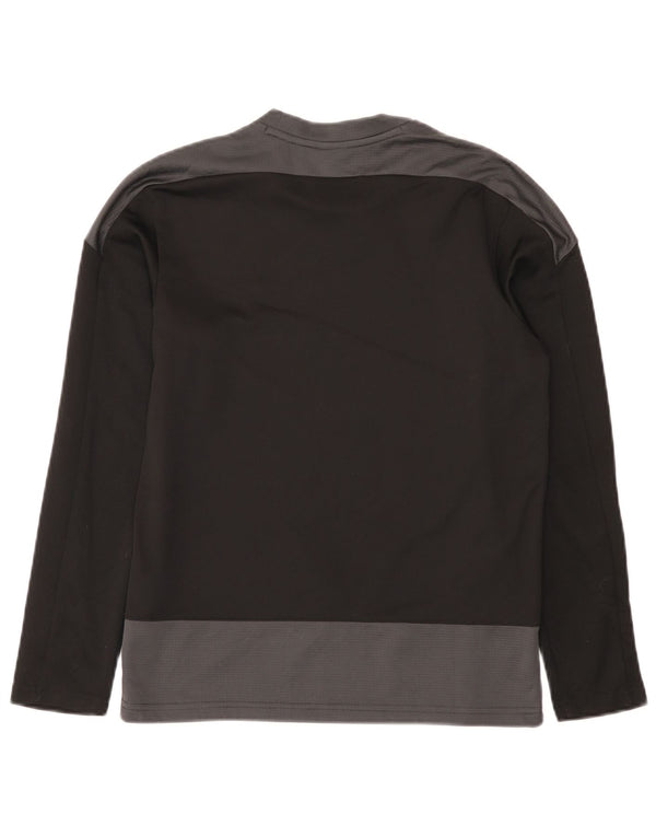 Puma Boys Top Long Sleeve 13-14 Years Black Colourblock Polyester