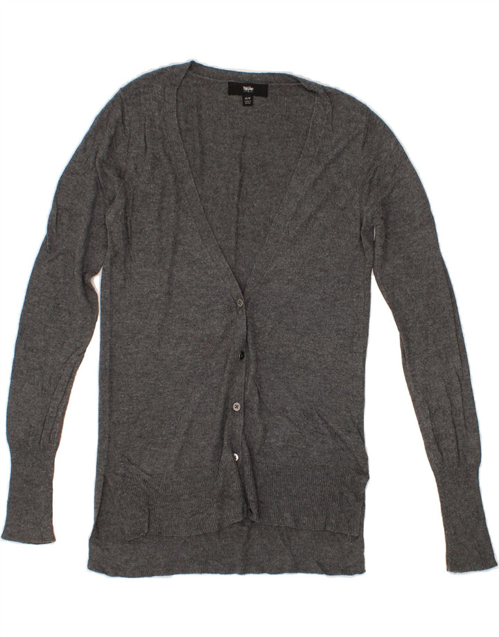 MOSSIMO Womens Cardigan Sweater UK 6 XS Grey Nylon Vintage Mossimo and Second-Hand Mossimo from Messina Hembry 