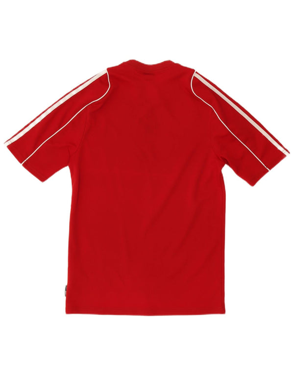 Adidas Mens Climalite T-Shirt Top Small Red Polyester