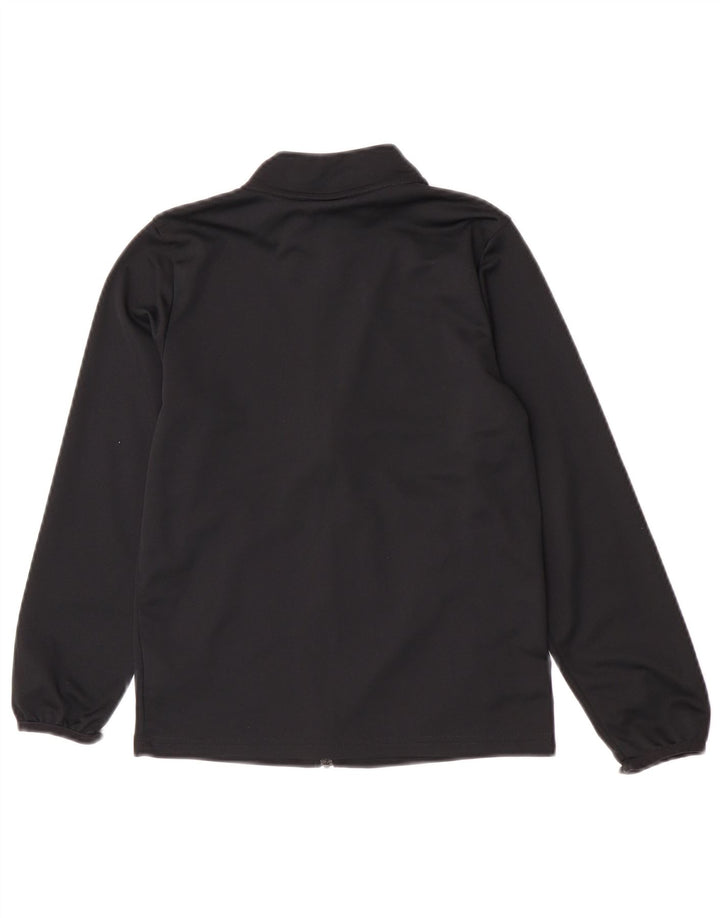 Nike Boys Tracksuit Top Jacket 10-11 Years Medium Black Polyester