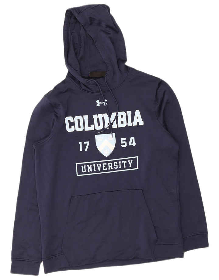 Under Armour Mens Graphic Hoodie Jumper Medium Navy Blue