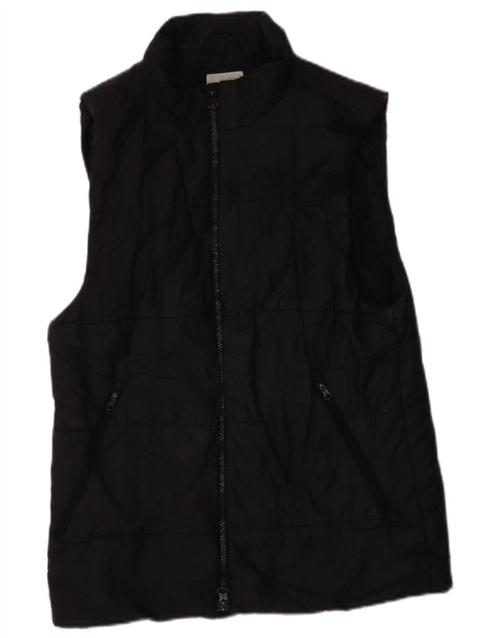 ADIDAS Womens Padded Gilet UK 10 Small Black Polyester