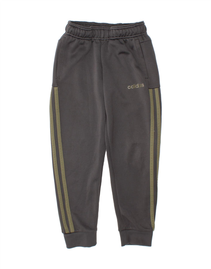ADIDAS Boys Tracksuit Trousers Joggers 7-8 Years Grey Polyester Vintage Adidas and Second-Hand Adidas from Messina Hembry 