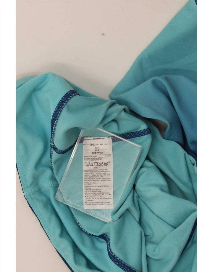 Gap Womens Crop Leggings UK 10 Small Blue Colourblock Polyester