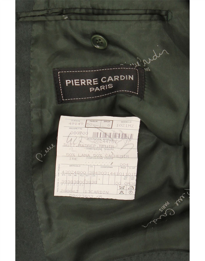 Pierre Cardin Mens 3 Button Blazer Jacket IT 50 Large Khaki Wool