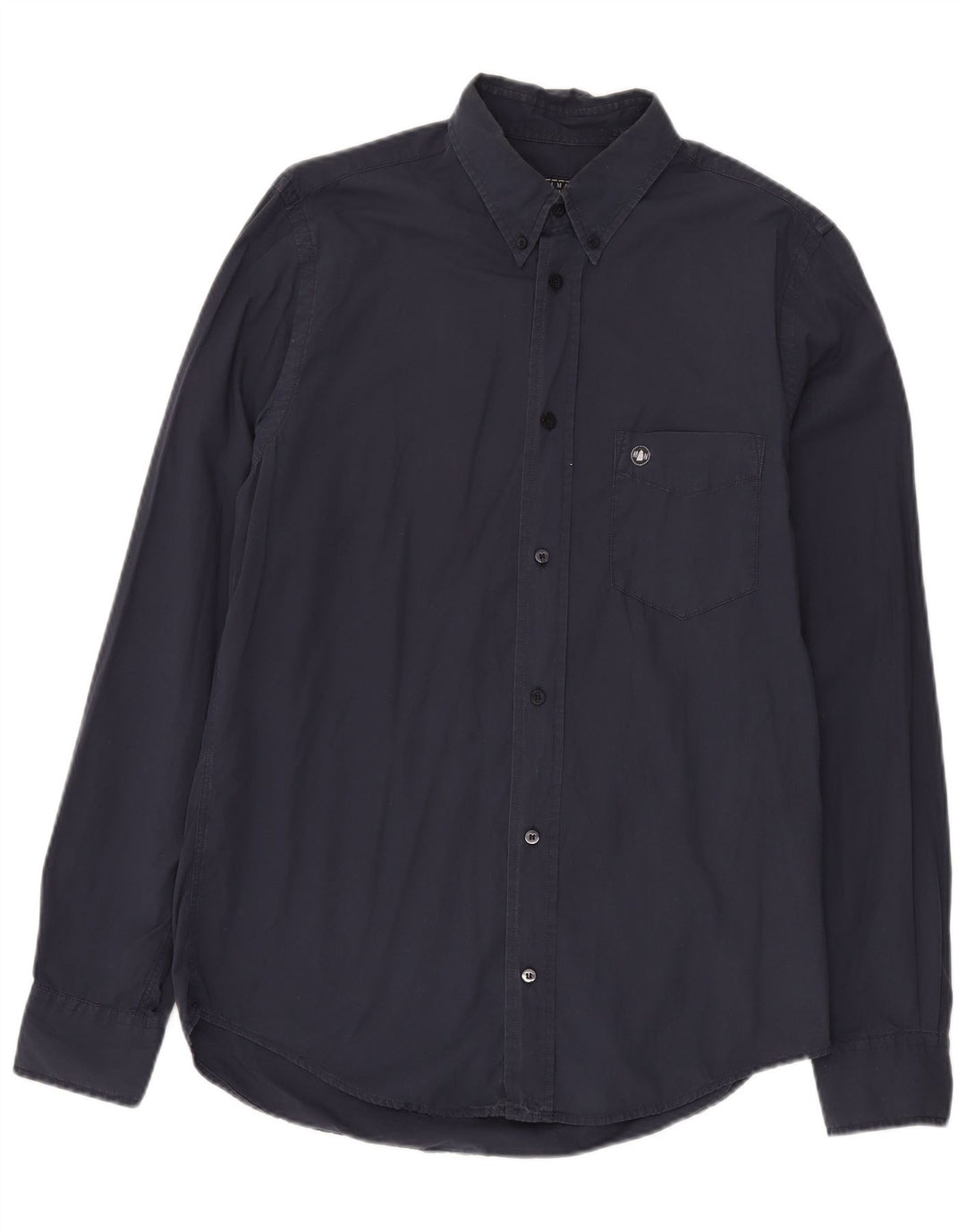 MURPHY & NYE Mens Sailmakers Shirt Large Navy Blue Cotton