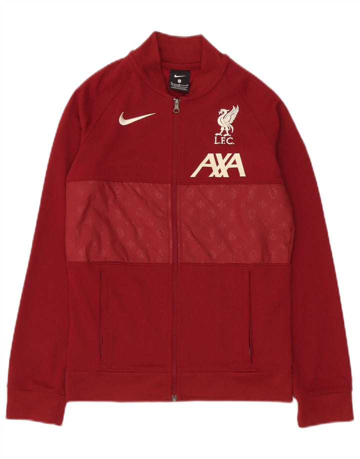 Nike Boys Liverpool Tracksuit Top Jacket 10-11 Years Medium Maroon