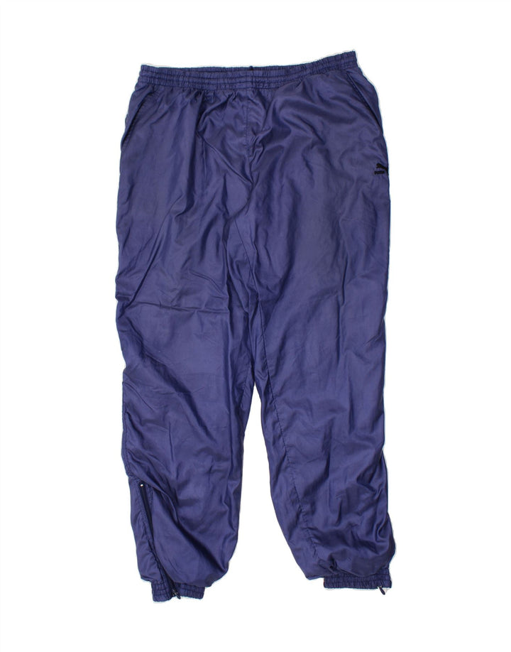 PUMA Mens Tracksuit Trousers Joggers Size 40 Medium Blue Polyamide Vintage Puma and Second-Hand Puma from Messina Hembry 