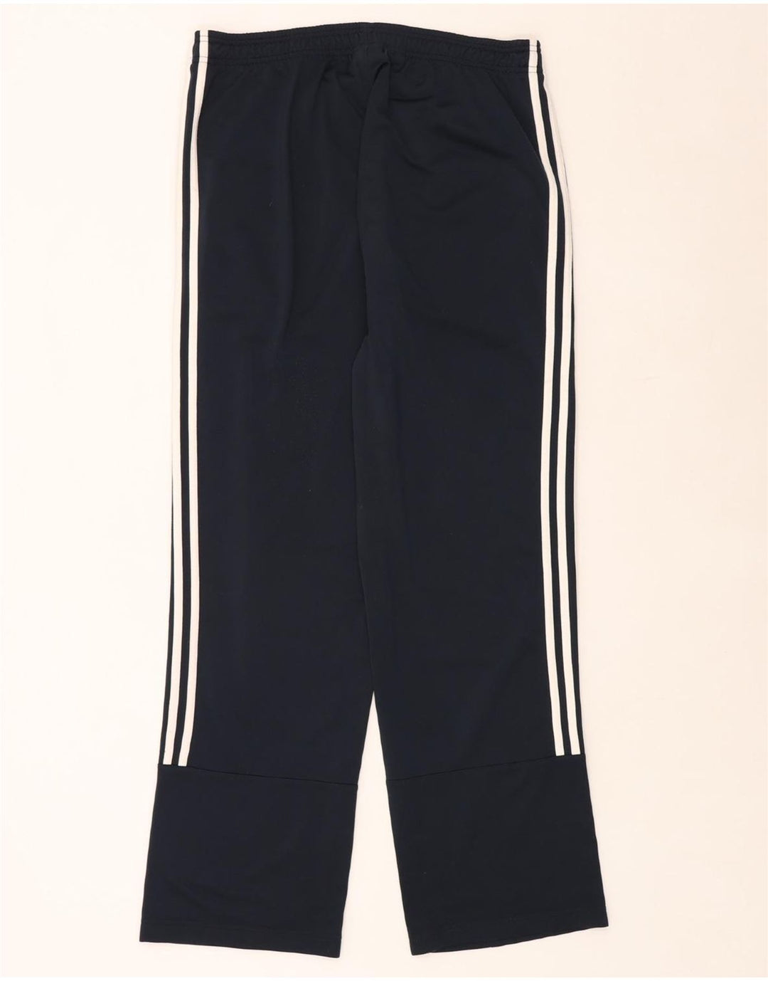 ADIDAS Mens Tracksuit Trousers Large Navy Blue Polyester
