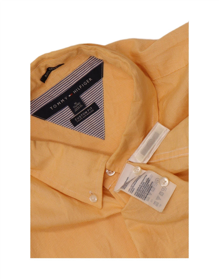 Tommy Hilfiger Mens Custom Fit Shirt XL Yellow