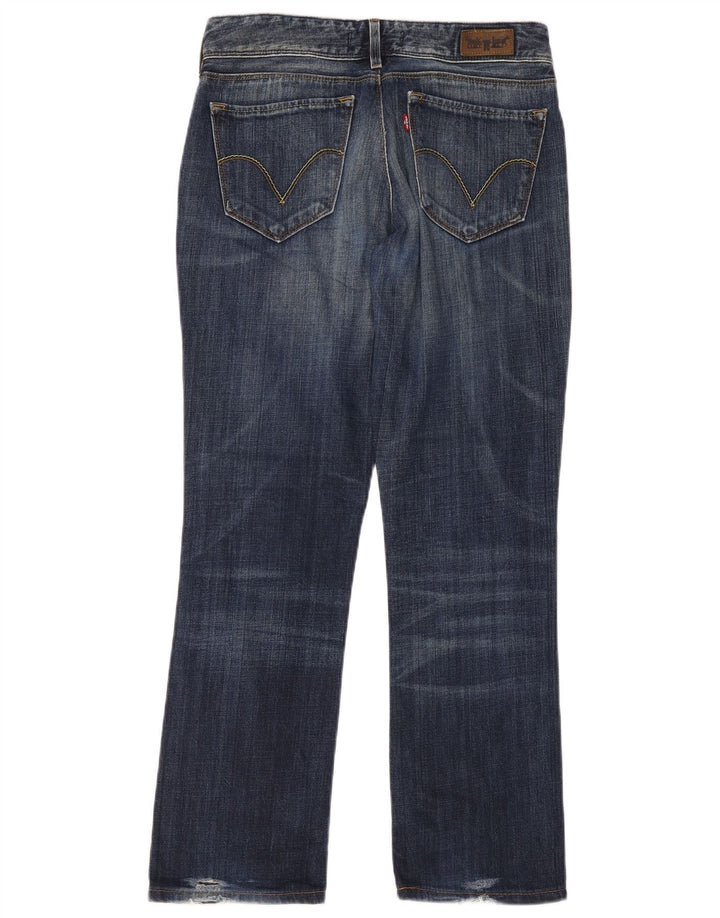 Levi's Womens 470 Straight Jeans W31 L34 Blue Cotton
