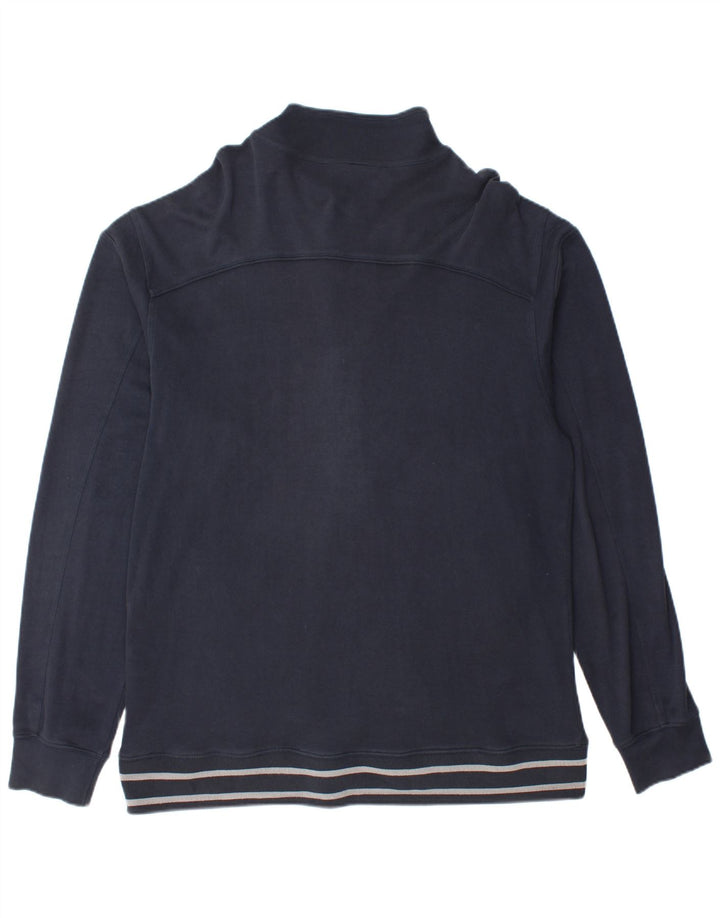 Champion Mens Tracksuit Top Jacket XL Navy Blue Cotton