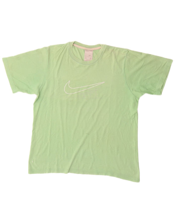 Nike Mens Graphic T-Shirt Top UK 42/44 Large Green Cotton
