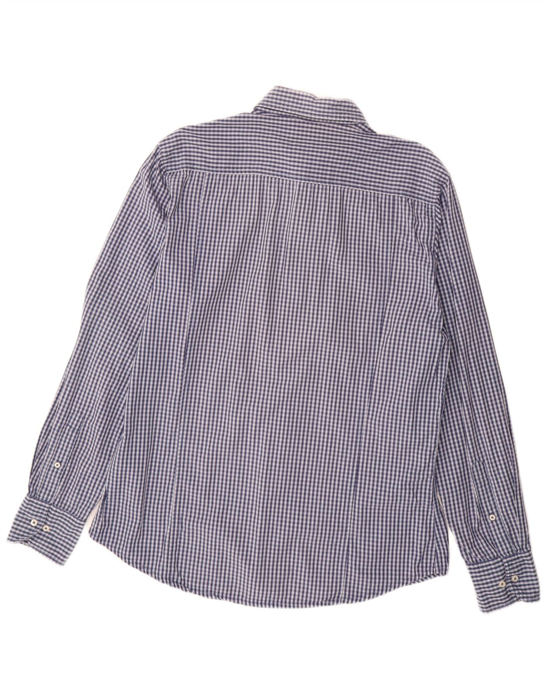 KAPPA Mens Shirt Large Blue Check Cotton
