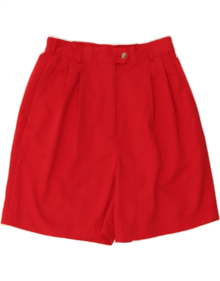 IZOD Womens High Waist Chino Shorts US 6 Medium W26  Red Polyester Vintage Izod and Second-Hand Izod from Messina Hembry 