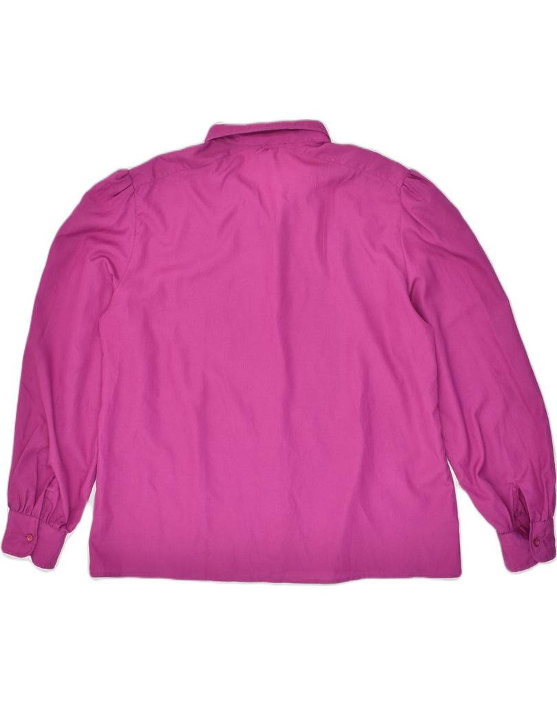 VINTAGE Womens Shirt UK 20 2XL Pink Polyester | Vintage Vintage | Thrift | Second-Hand Vintage | Used Clothing | Messina Hembry 
