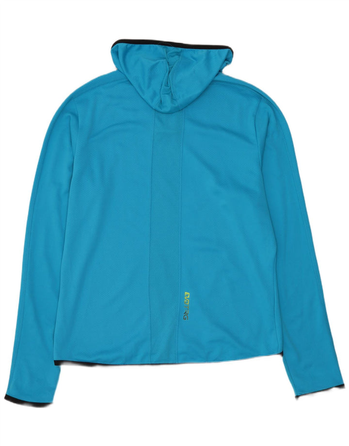 PUMA Mens Hooded Zip Neck Pullover Tracksuit Top XL Blue Polyester