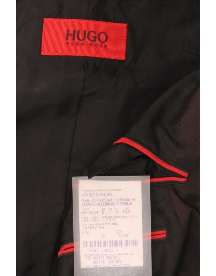 Hugo Boss Mens Blazer Jacket EU 44 XS Brown Acetate