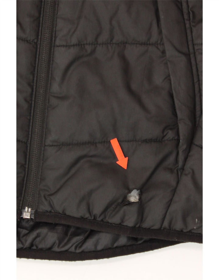 PUMA Boys Padded Jacket 9-10 Years Black Polyester Vintage Puma and Second-Hand Puma from Messina Hembry 