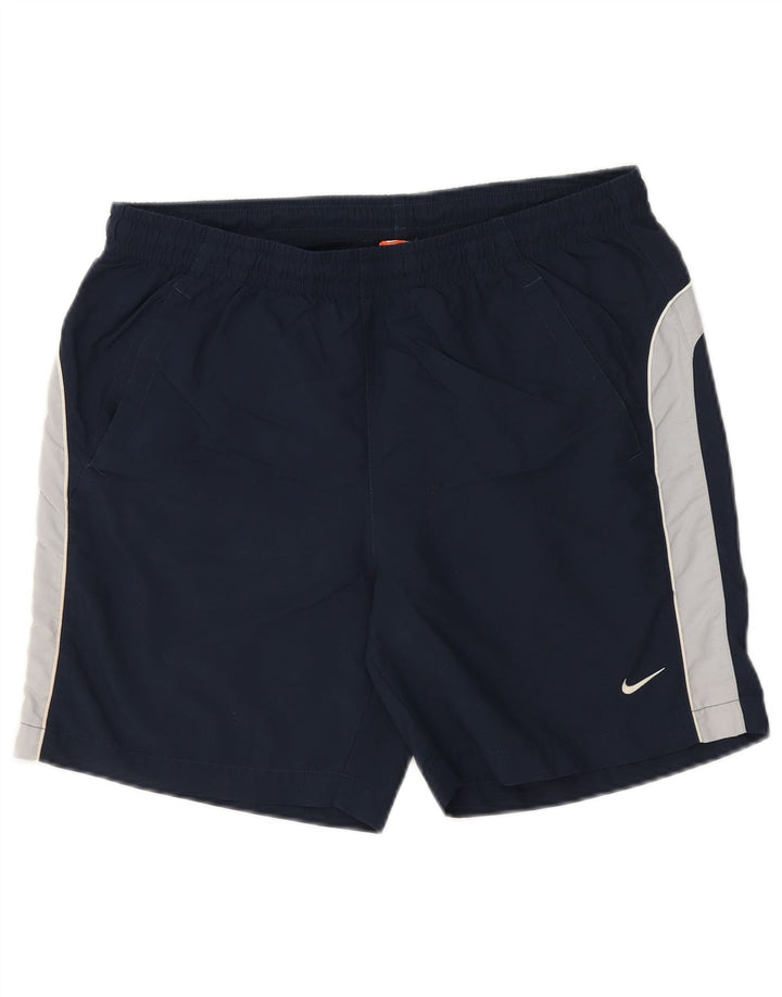 Nike Mens Swimming Shorts Medium Navy Blue Colourblock Polyester