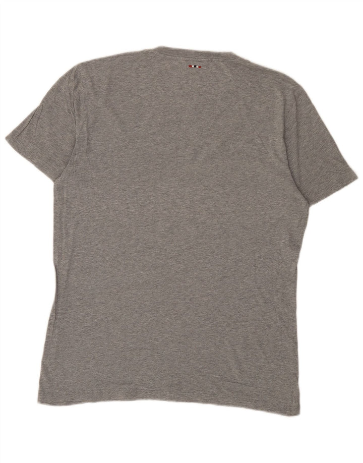 Napapijri Mens Geographic Graphic T-Shirt Top Medium Grey