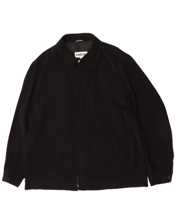 Mabrun Mens Bomber Jacket UK 42 XL Black