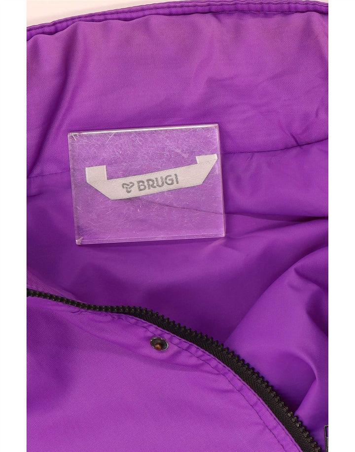 Brugi Mens Rain Jacket UK 44 2XL Purple Colourblock Polyester