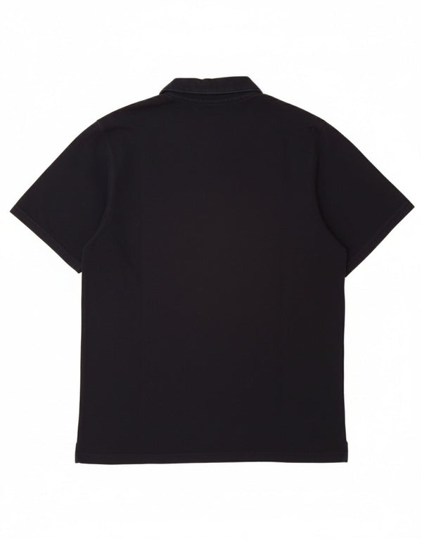 NIKE Boys Polo Shirt 12-13 Years Large  Navy Blue Colourblock Cotton