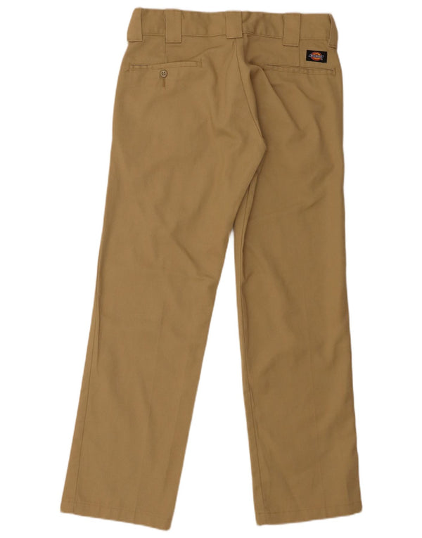 Dickies Mens Straight Chino Trousers W30 L30 Beige Polyester