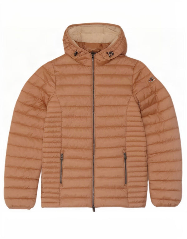 Champion Girls Hooded Padded Jacket 13-14 Years XL Pink Polyamide