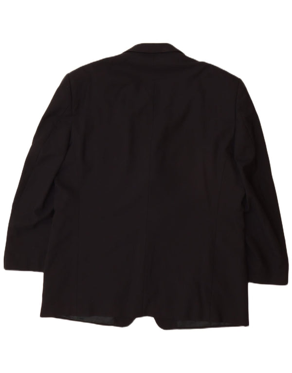 VERSACE Mens Classic 3 Button Blazer Jacket UK 42 XL Navy Blue