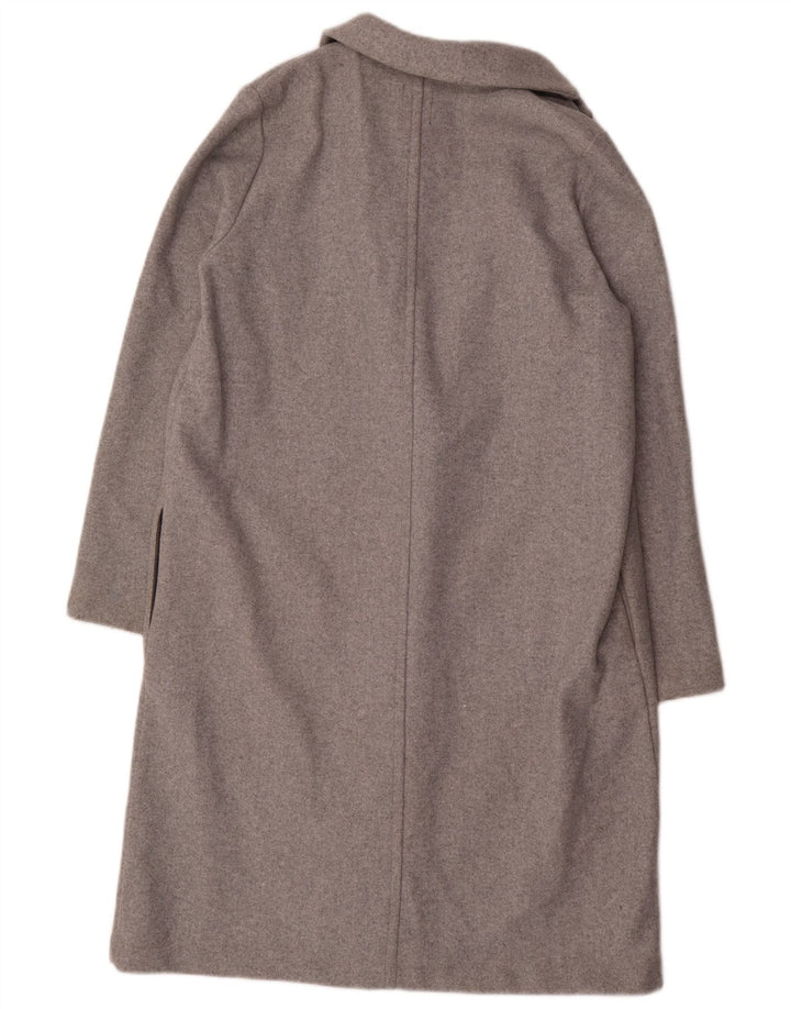 ZARA Womens Open Overcoat UK 18 XL Grey Polyester