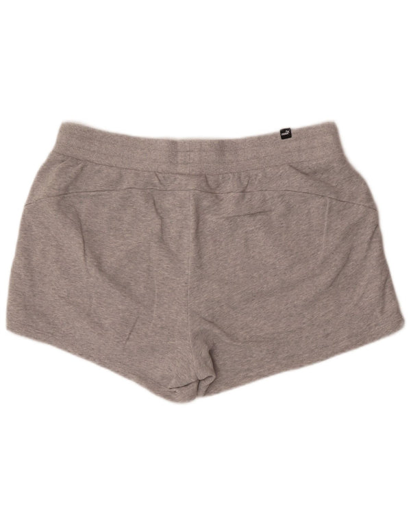 Puma Womens Sport Shorts UK 18 XL  Grey Flecked Cotton