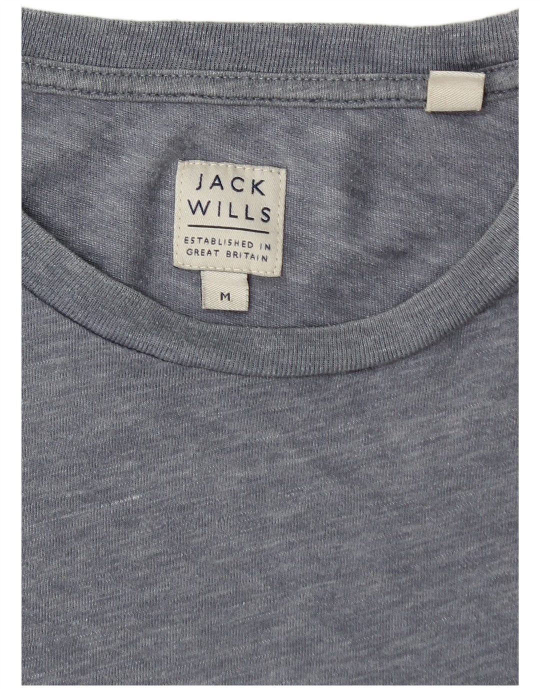 JACK WILLS Mens T-Shirt Top Medium Blue Flecked
