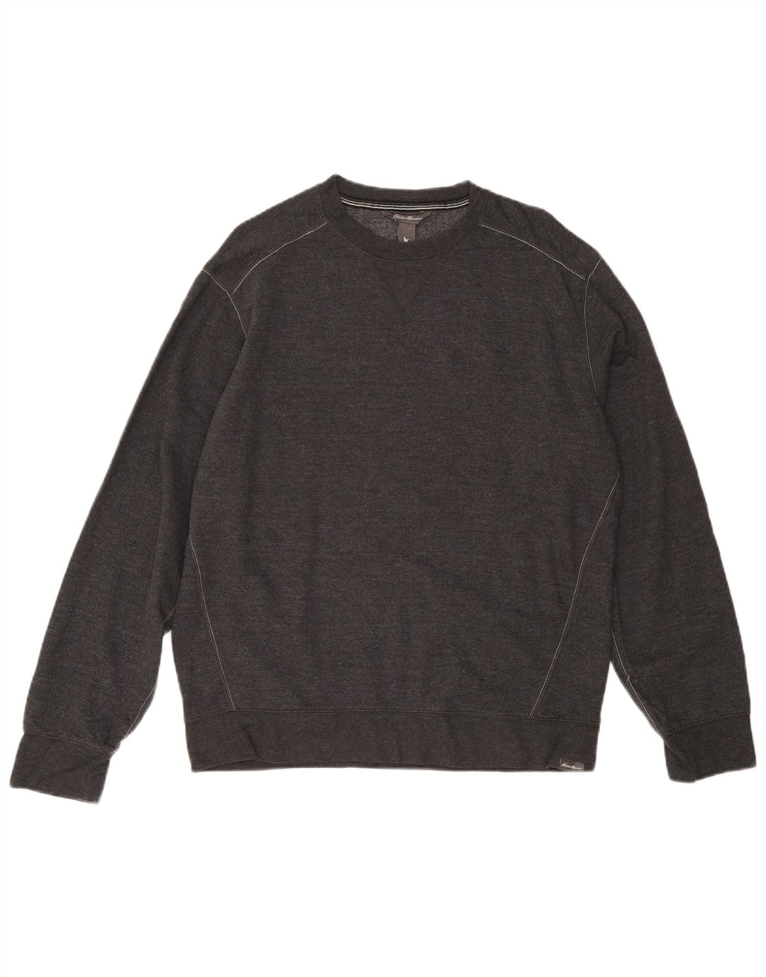 EDDIE BAUER Mens Sweatshirt Jumper Large Grey Cotton