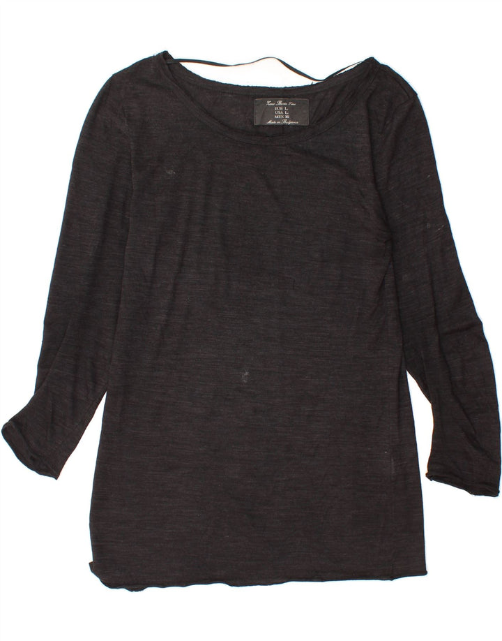 ZARA Womens Top Long Sleeve UK 14 Large Black Vintage Zara and Second-Hand Zara from Messina Hembry 