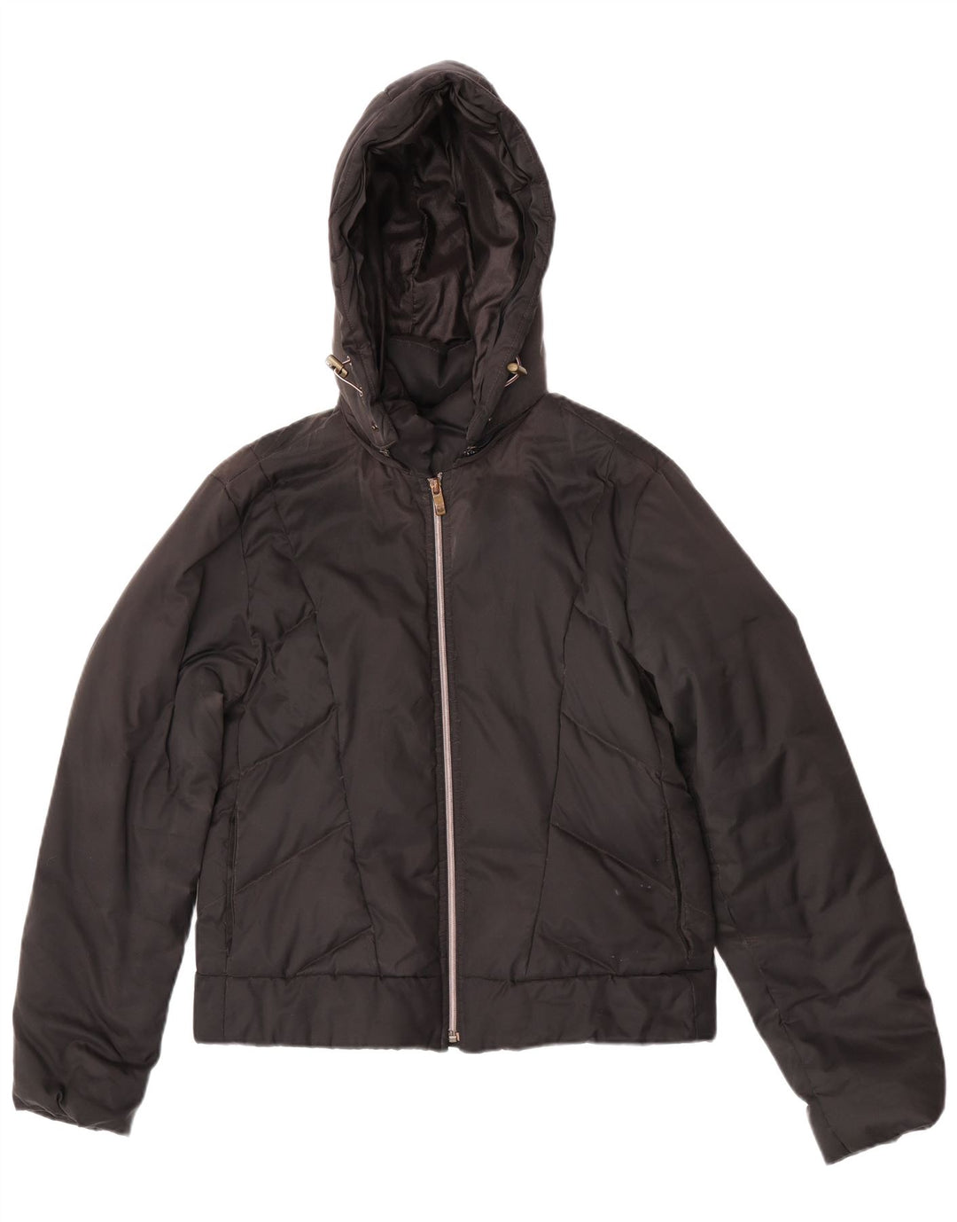 Ciesse Piumini Womens Hooded Padded Jacket IT 46 Large Black Polyester