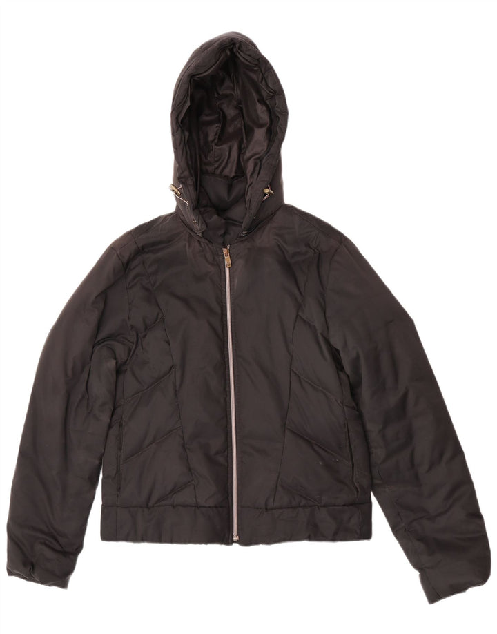 Ciesse Piumini Womens Hooded Padded Jacket IT 46 Large Black Polyester