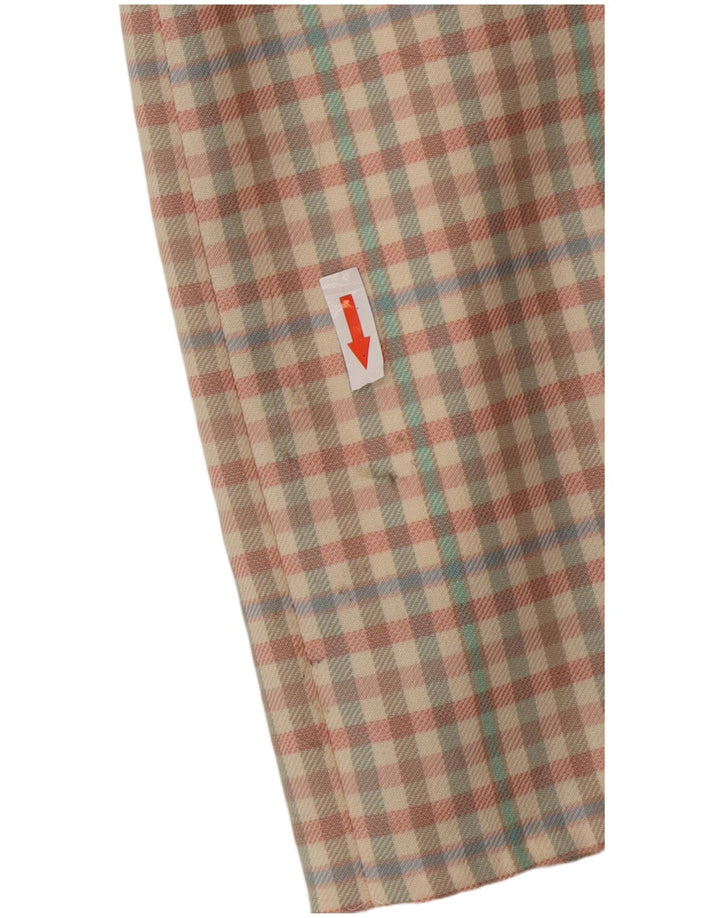 Vintage Womens Mini Skirt IT 42 Medium W26  Multicoloured Gingham Wool