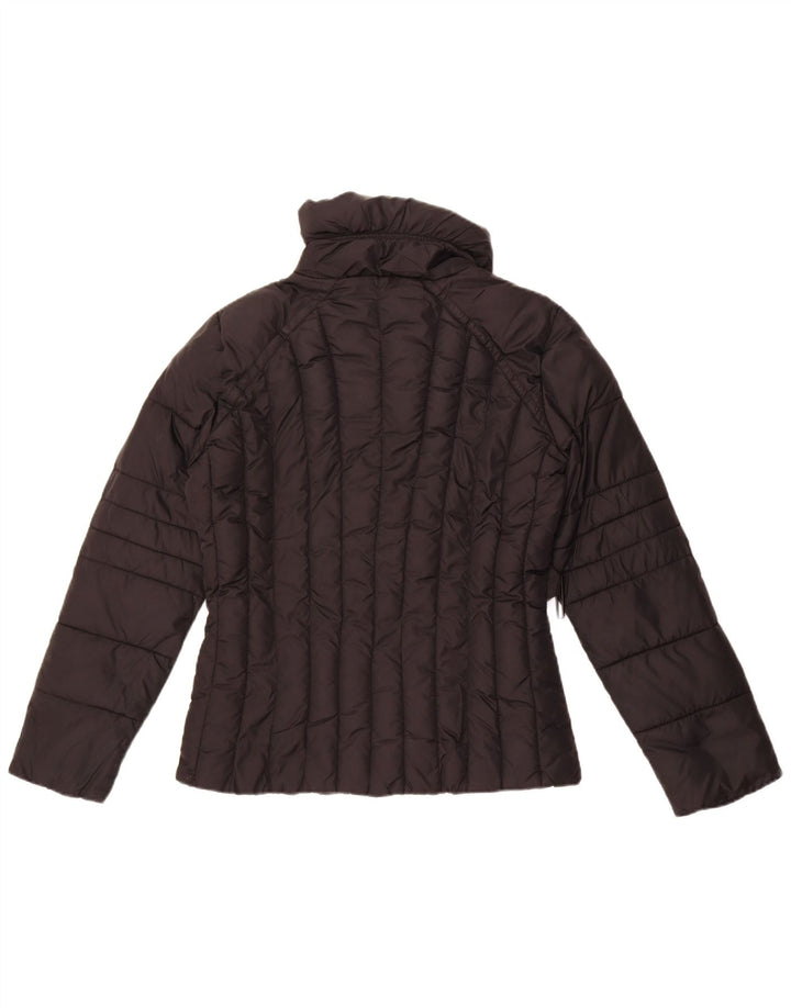 Zara Womens Padded Jacket UK 14 Medium Black Polyester