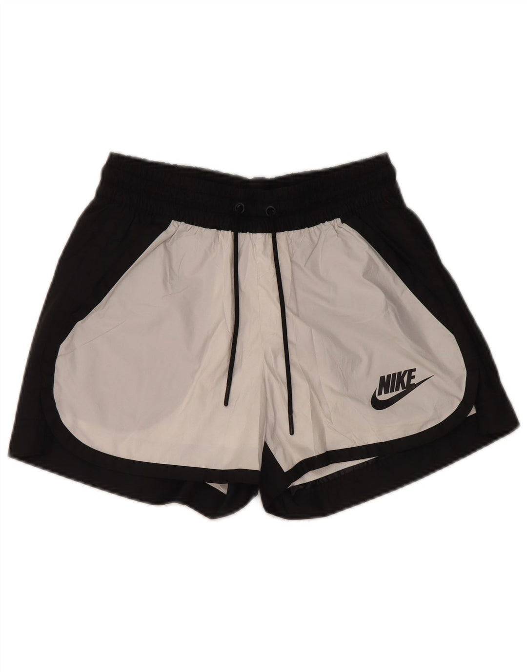NIKE Womens Sport Shorts UK 6 XS  Black Colourblock Polyester