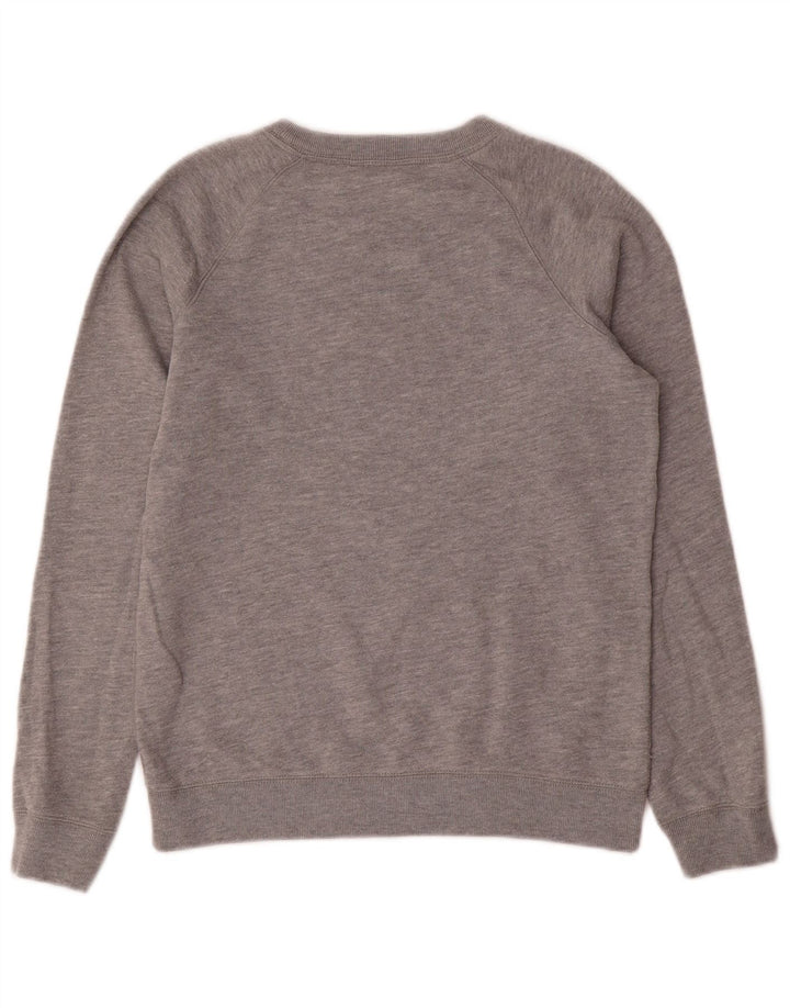 JACK WILLS Womens Sweatshirt Jumper UK 10 Small Grey Flecked Cotton