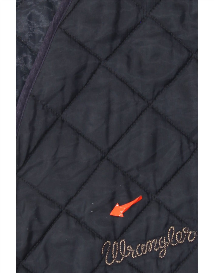 Wrangler Mens Quilted Gilet UK 38 Medium Navy Blue Polyamide