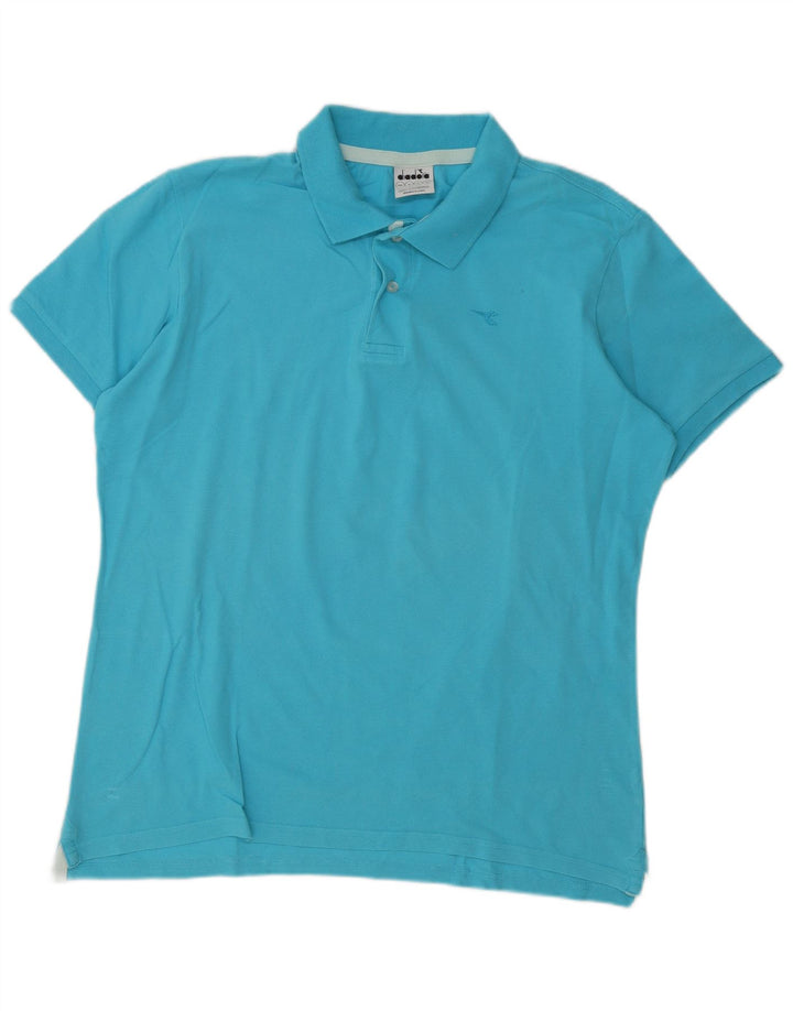 Diadora Mens Polo Shirt XL Blue