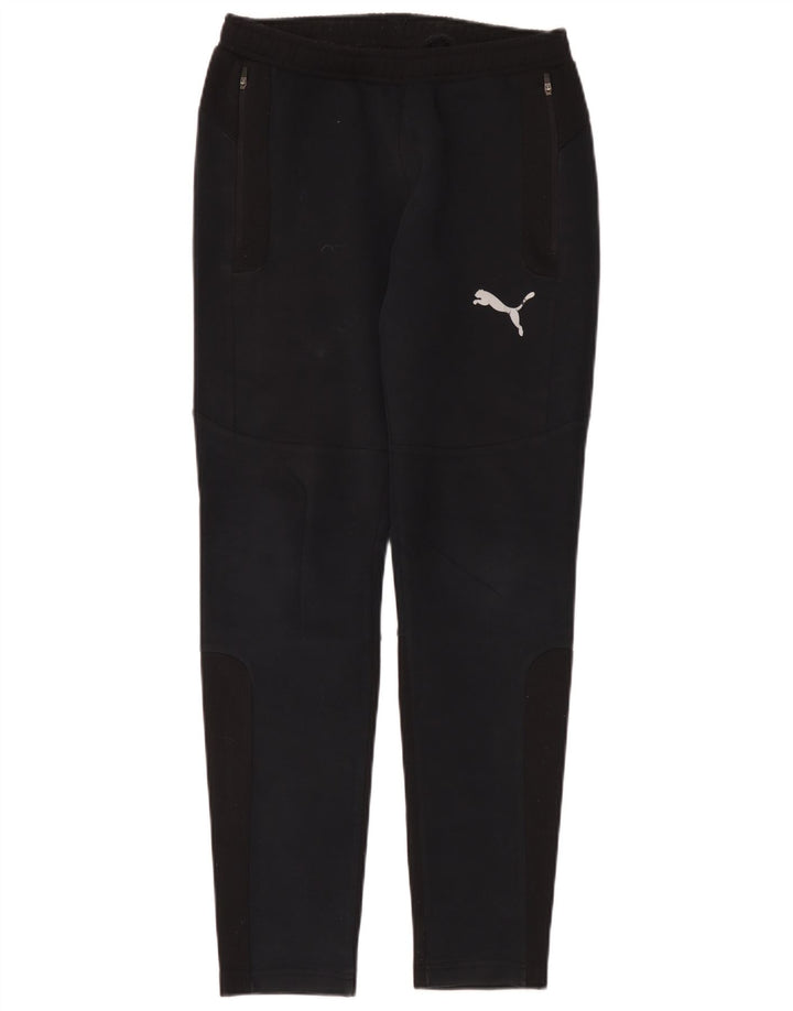 Puma Mens Tracksuit Trousers Small Black Cotton